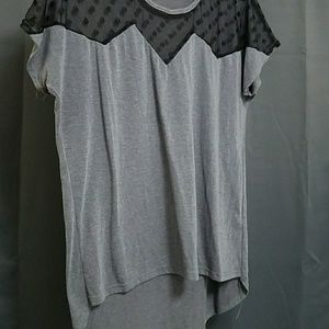 Gray Pokadot Shirt